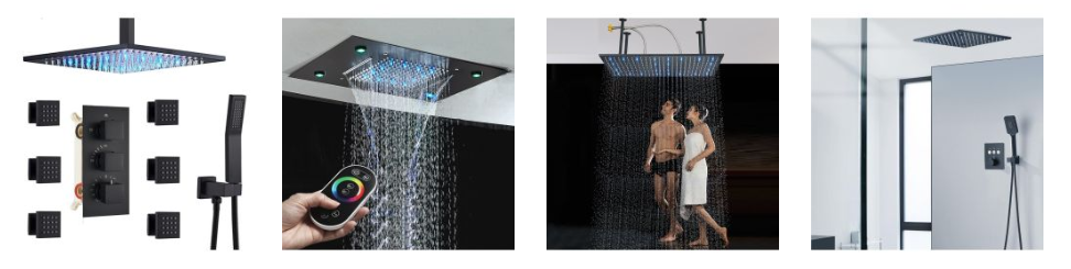 Color Changing LED Shower